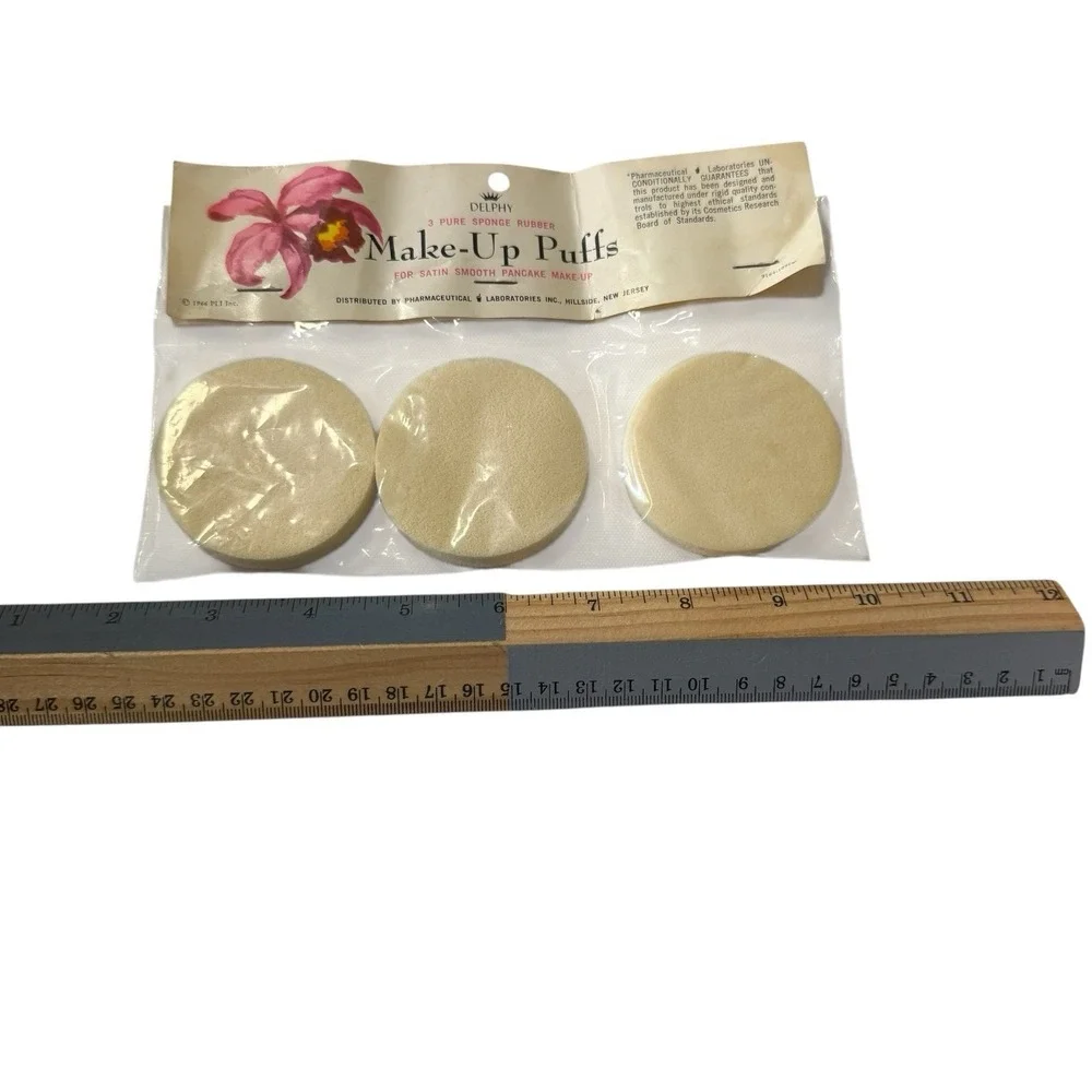 Rare Vintage 1940s–60s Makeup Lot | Puffs Sponges Applicators | Beauty Collector